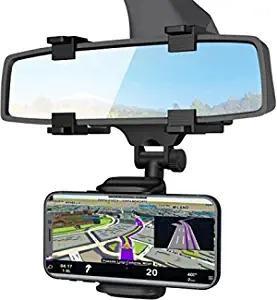 MirrorMax 360° Adjustable Phone Holder - Rotatable and Retractable for Optimal Viewing